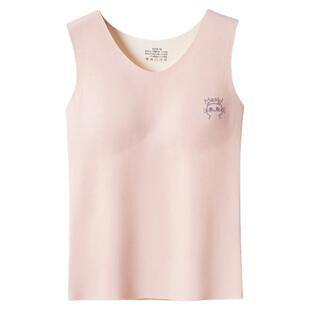 女童德绒保暖内衣发育期少女背心初中生内穿文胸打底马甲冬季衣服