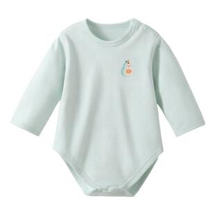 贝肽斯婴儿包屁衣长袖宝宝秋季纯棉衣服新生婴幼儿男女孩三角哈衣