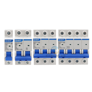 正泰D型1P小型2P断路器NXB-80家用3P空气开关3P三相电闸80A空开4P