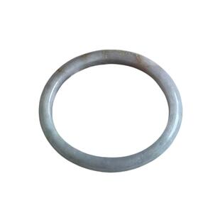 缅甸A货翡翠手镯白月光淡蓝色矿砂贵妃手镯8.6/6/54mm一物一证