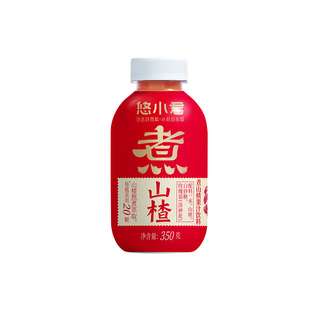 悠小君山楂汁350g*6瓶果汁饮品清新爽口0脂肪果汁饮料 配料简单