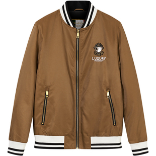 BM高级感炸街男装2022新款救火员潮牌刺绣复古棒球服男夹克外套秋