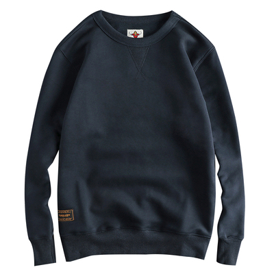 简约纯色潮流加绒加厚卫衣