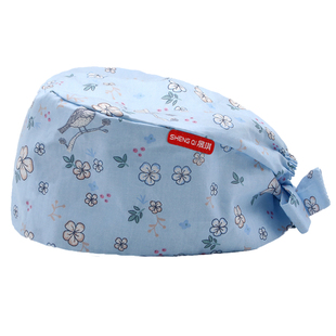 晟琪手术帽子纯棉印花厨房防油烟医用包头帽口腔急诊科医生护士帽