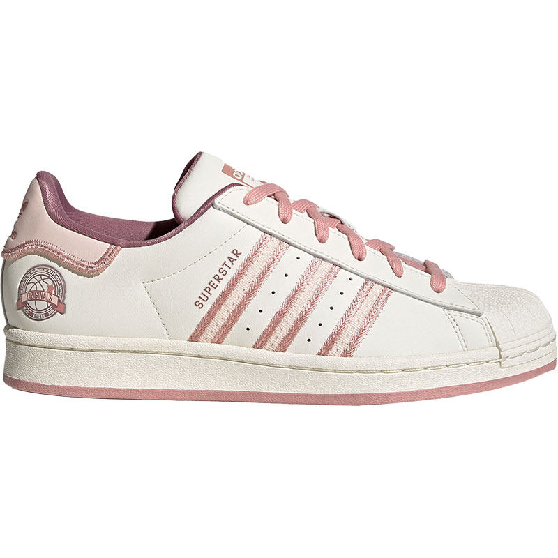 Adidas/阿迪达斯三叶草汉玉白奇迹紫粉奇迹石英色女子板鞋IE5528