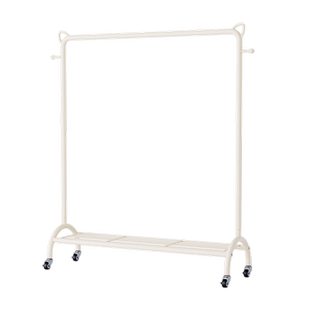 加粗晾衣架杆挂衣架落地式卧室内家用阳台带轮移动晒衣服收纳架子