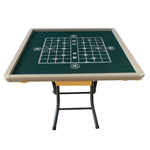新款包邮折叠麻将桌家用手动麻将台简易实木餐桌象棋桌掼蛋四方桌