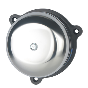 不锈钢内击式电铃220v打铃器3寸上课铃电铃工厂上下班电铃铛闹铃