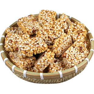 炒米糖安徽特产芝麻炒米糖传统糕点米花糖怀旧零食休闲小吃年货