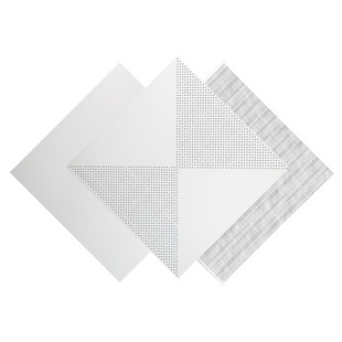 集成吊顶铝扣板600x600 办公室铝天花板微孔厂房专用全套材料