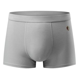 男士内裤男纯棉5A级抗菌平角裤青少年男生四角短裤头透气大码裤衩