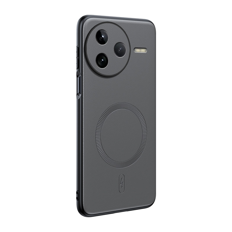 适用红米K80/K80pro磁吸皮质壳