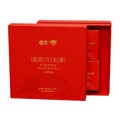 采花宜红工夫茶福韵160g茶叶礼盒