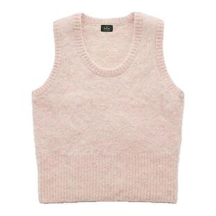 【现货】新款韩国八奶theBarnnet 宽松休闲纯色U领针织马甲背心女