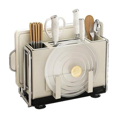 厨房多功能刀架磁吸面板置物架