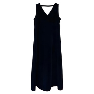 法式高级慵懒风V领丝绒连衣裙女秋冬气质百搭垂感显瘦内搭中长裙