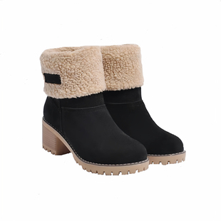 Womens Boots Female Winter Shoes Fur Snow Boots Warm Plush W
