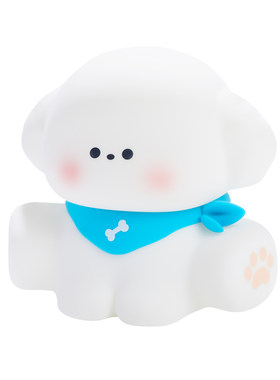 小夜灯可爱小狗卧室氛围灯硅胶