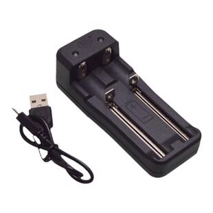 环高充电器3.7V锂电池充电器通用USB 5V单双槽充4.2V 18650 18350