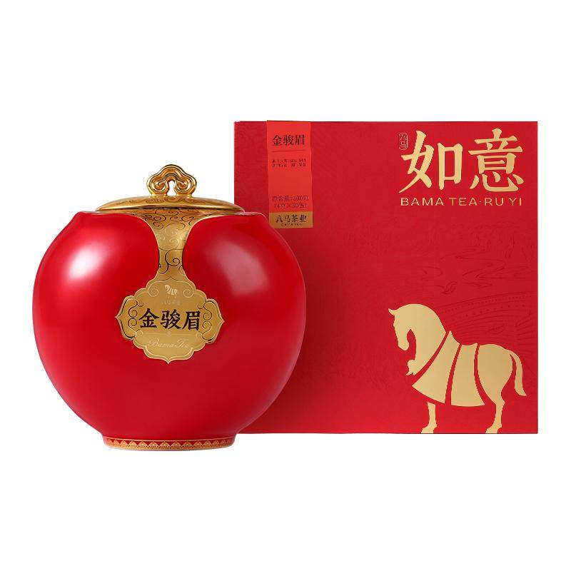八马如意特级金骏眉瓷罐200g