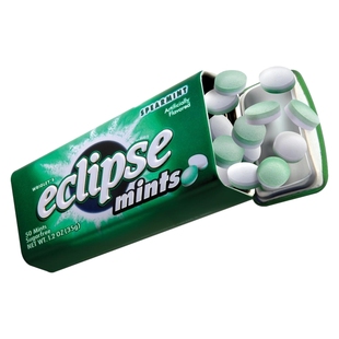 包邮易极薄荷糖Eclipse无糖口香糖果提神润喉含片清新口气出游