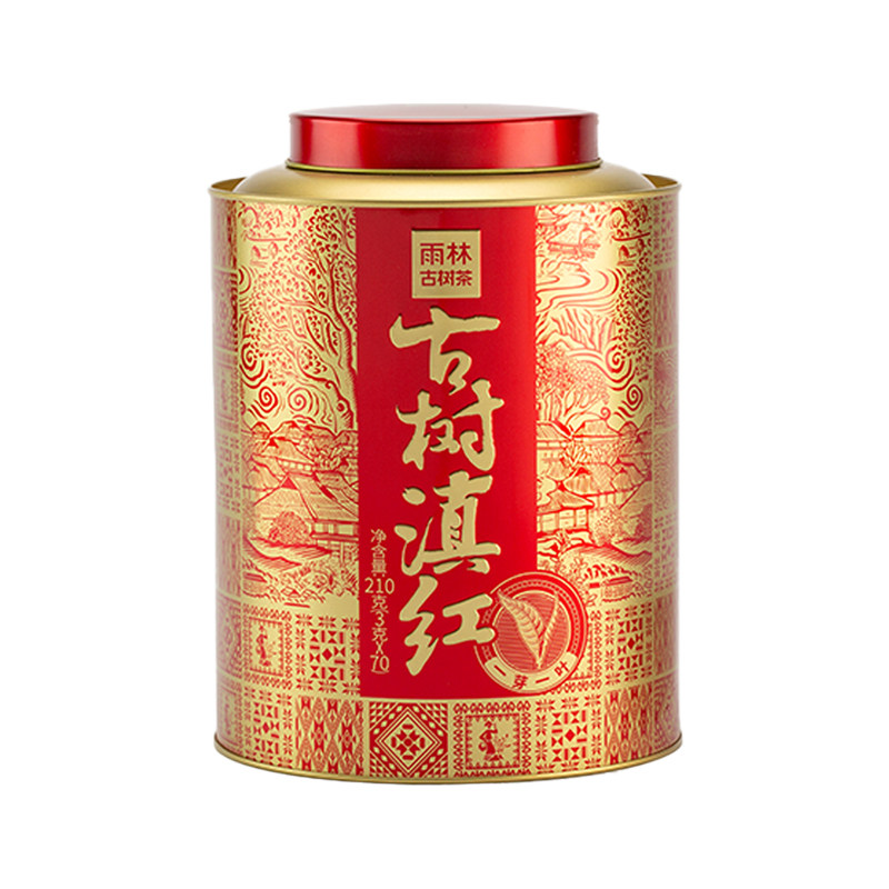 雨林古树茶一罐好茶古树滇红散茶