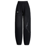 牛仔裤女春秋2025新款哈伦萝卜裤高腰大码宽松时尚灯笼裤妈妈裤子