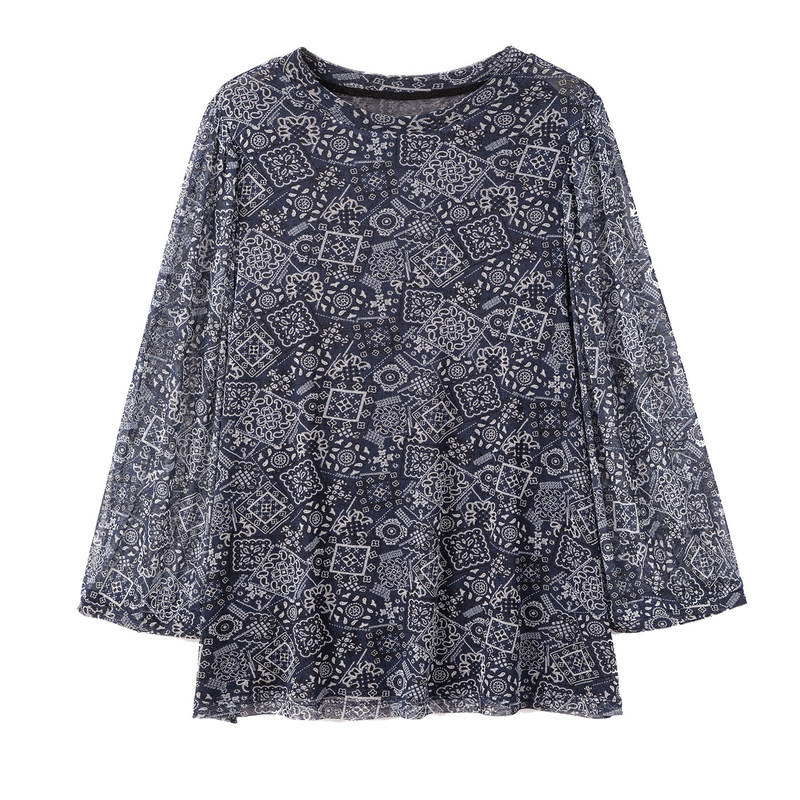 旺秋七分袖100%桑蚕丝真丝宽松衫