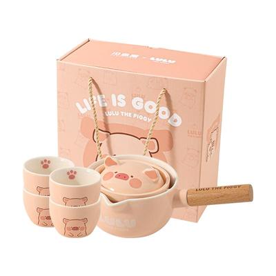 川岛屋&LuLu猪礼盒装功夫茶具