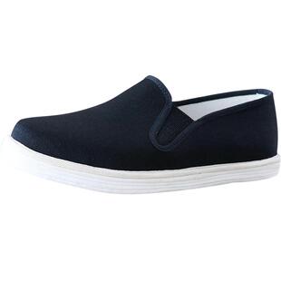 丝瓜筋布鞋女千层底棉麻黑色布底鞋透气春秋单鞋妈妈手工纳底女鞋