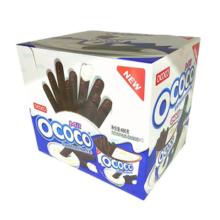 OCOCO480g巧克力酱饼干条奶油味40g×12小杯追剧解馋儿童休闲零食