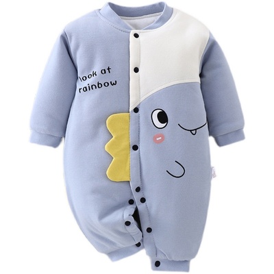 秋冬婴儿棉衣加厚保暖宝宝连体衣