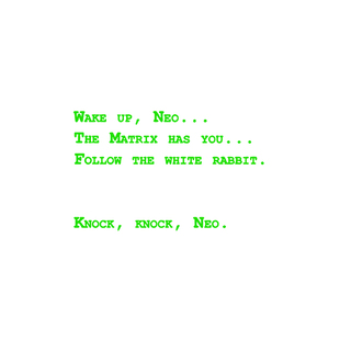 TLP镂空车贴 黑客帝国Matrix唤醒NEO英文代码经典电影防水贴纸