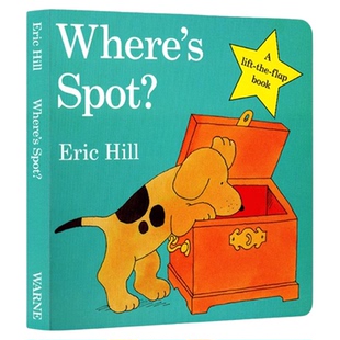 Where is Spot 小波系列英文原版绘本 Where's Spot 小玻在哪里 Spot Loves his Dad/Mum 小玻爱家人 0-3岁宝宝英语启蒙翻翻书