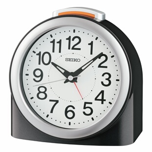 新款SEIKO日本精工品牌静音闹钟床头夜灯高级桌面摆饰原装QHE211