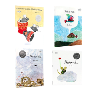 进口英文原版正版 Fish Is Fish 鱼就是鱼 儿童英语启蒙绘本认知图画书四度凯迪克奖得奖者Leo Lionni李欧里奥尼吴敏兰绘本123书单