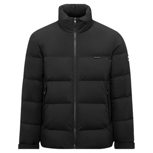 HLA/海澜之家立领羽绒服2025秋冬新极光95绒800蓬拉链门襟外套男