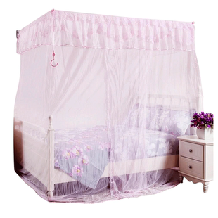 睡安钻墙上折合钓鱼杆伸缩宿舍儿童学生子母上下铺侧门不锈钢蚊帐