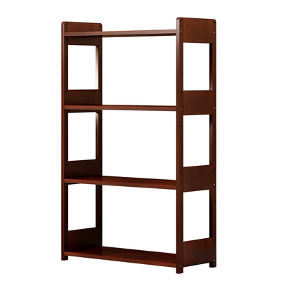 功夫木匠实木多层加高置物架定制