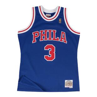 Mitchell&NessNBA官方正品76人艾弗森复古球衣96-97赛季SW篮球服
