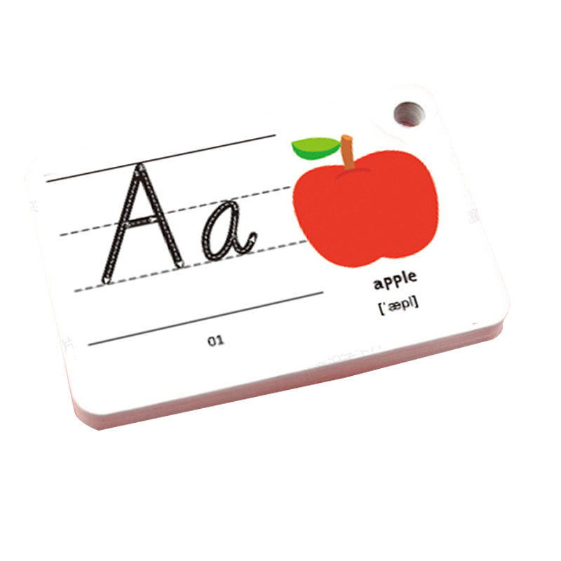 益趣儿童英语单词卡片有声幼儿启蒙英文字母卡26个早教玩具卡