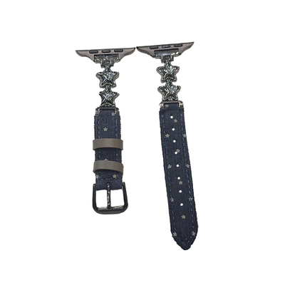 适用iwatch表带气球星星灯芯绒