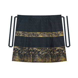 五苓散织造司原创明制汉服仿妆花织金马面裙女搭配改良汉元素大衣