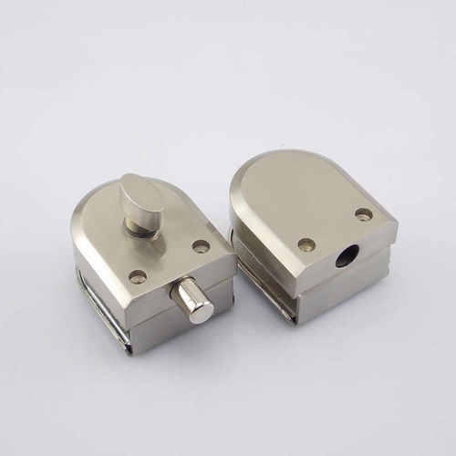 渊酌不锈钢玻璃门插销玻璃门锁圆单门地下插销免开孔玻璃插销门插