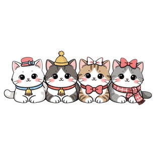 汽车刮痕贴纸卡通猫咪防水防晒贴画修复划痕遮挡遮盖补丁侧门车贴