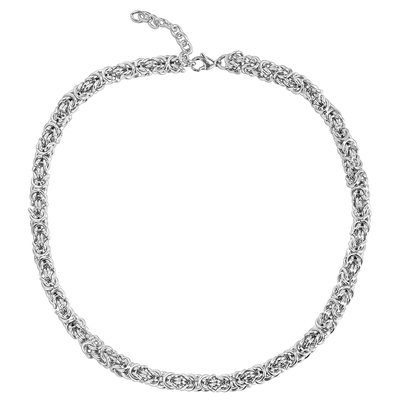 GRGR银色钛钢灯笼项链