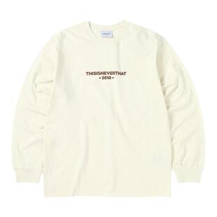 thisisneverthat®R-Logo L/S Tee秋冬新款印花宽松圆领长袖T恤