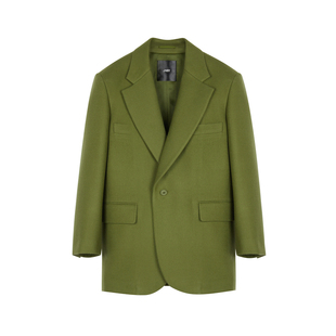 JNBY/江南布衣秋冬毛呢外套女士西装外套廓形感休闲简约时髦通勤