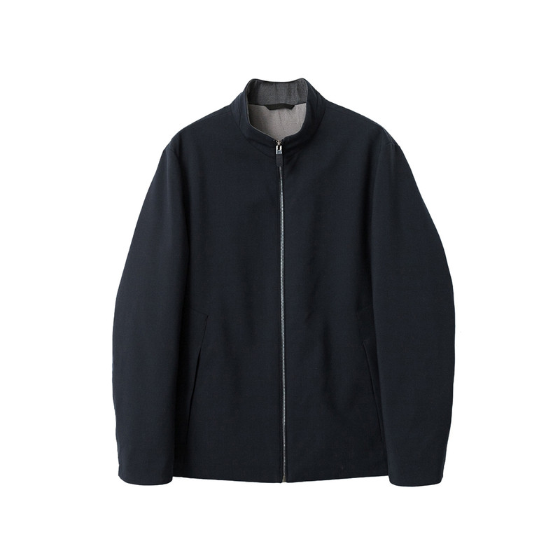 Aomitu意产120S丝羊毛立领鹅绒服