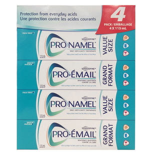 2盒减10元 加拿大直邮 SENSODYNE牙膏含氟防酸腐蚀115ml*4支装